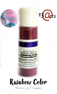 Rainbow color - Farvebaseret akvarel pulver - Indigo Violet Duo 28 g